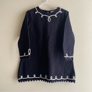 Hanna Andersson 110/5 Black & White Cotton Dress